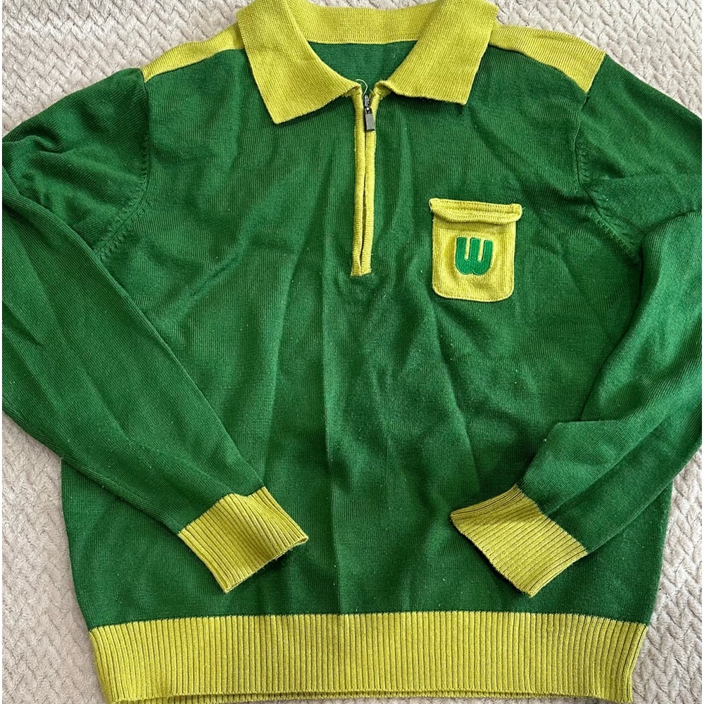 WILSON QUATER ZIP TENNIS SWEATER *Size Small